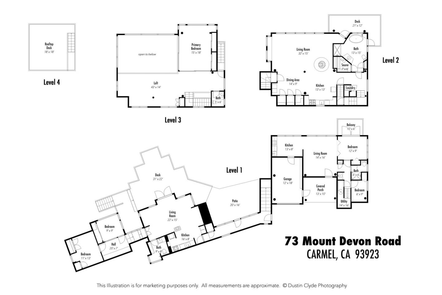 Detail Gallery Image 88 of 88 For 73 Mount Devon Rd, Carmel Highlands,  CA 93923 - 5 Beds | 3/1 Baths