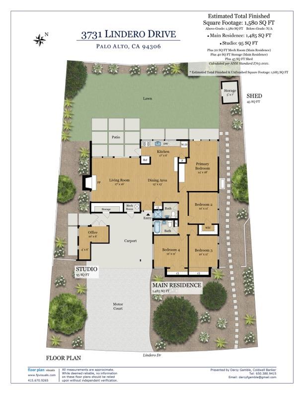 Detail Gallery Image 21 of 21 For 3731 Lindero Dr, Palo Alto,  CA 94306 - 4 Beds | 2 Baths