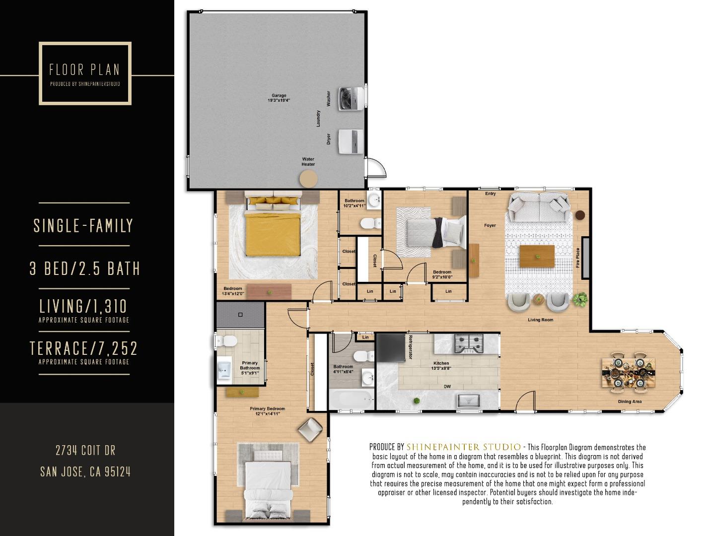 Detail Gallery Image 25 of 45 For 2734 Coit Dr, San Jose,  CA 95124 - 3 Beds | 2/1 Baths
