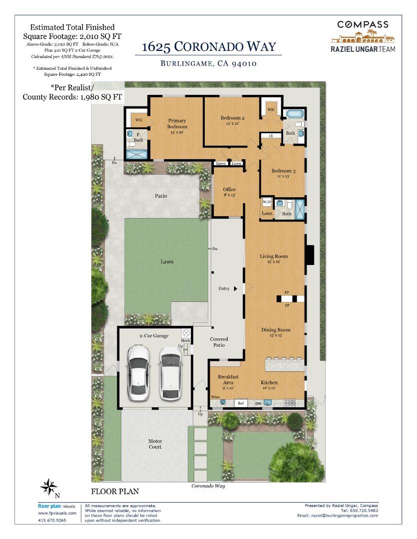 Detail Gallery Image 47 of 47 For 1625 Coronado Way, Burlingame,  CA 94010 - 3 Beds | 3 Baths