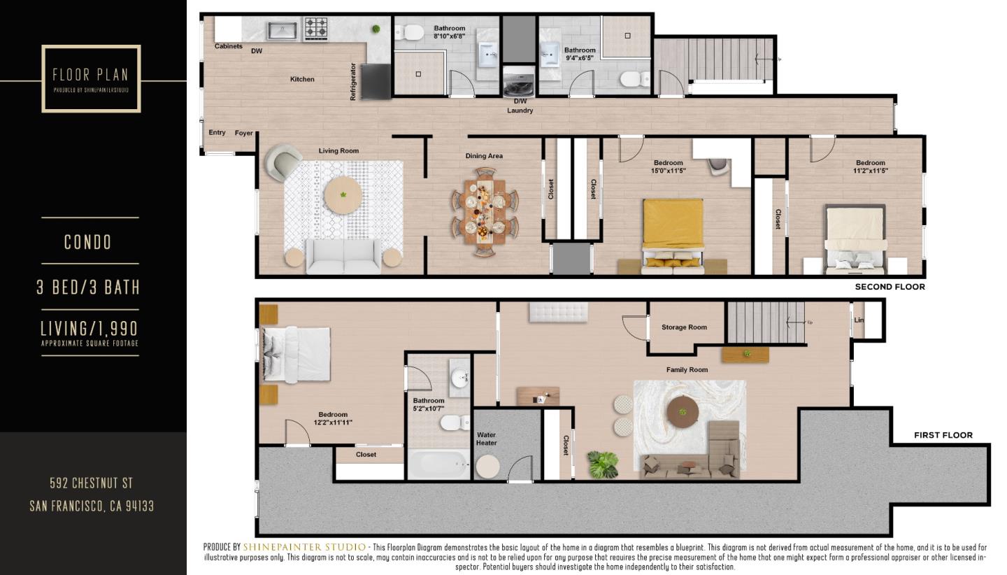 Detail Gallery Image 46 of 46 For 592 Chestnut St, San Francisco,  CA 94133 - 3 Beds | 3 Baths