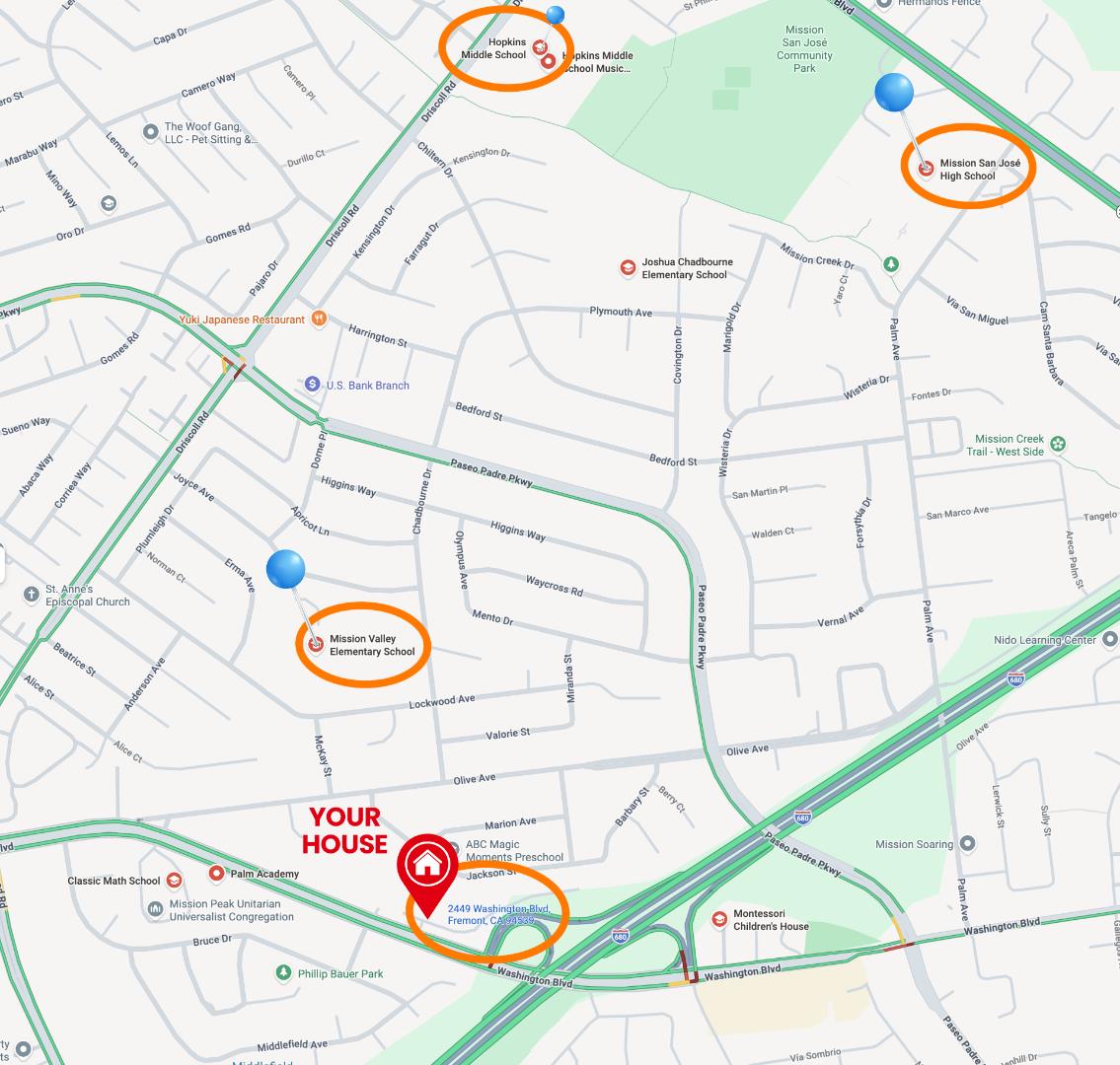 Detail Gallery Image 2 of 49 For 2449 Washington Blvd, Fremont,  CA 94539 - 4 Beds | 3/1 Baths