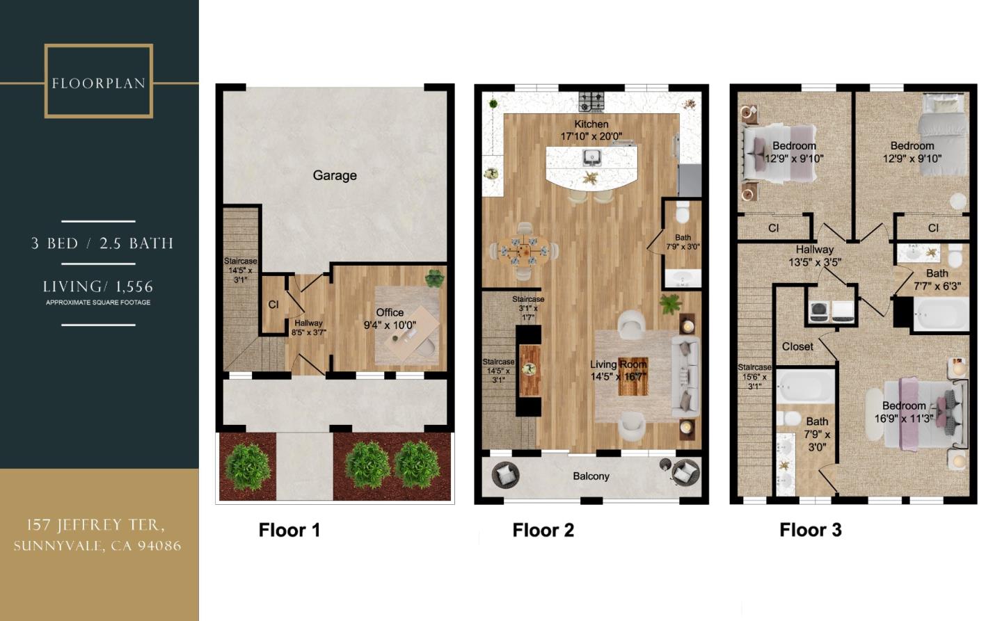 Detail Gallery Image 2 of 78 For 157 Jeffrey Ter, Sunnyvale,  CA 94086 - 3 Beds | 2/1 Baths