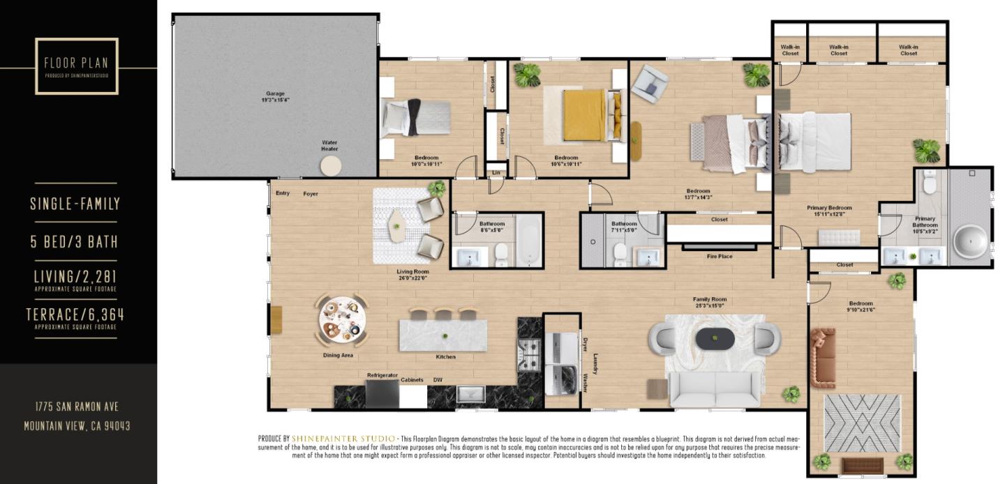 Detail Gallery Image 31 of 31 For 1775 San Ramon Ave, Mountain View,  CA 94043 - 5 Beds | 3 Baths