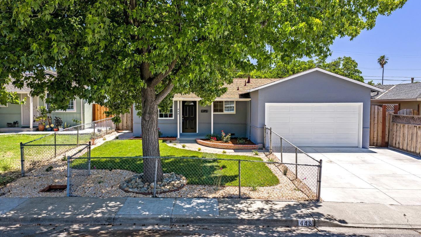 **SELLER IS REPLACING ROOF (SEPT 2026)** IMPRESSIVE SINGLE-STORY MILPITAS FLOORPLAN FEATURING NEW CUSTOM INTERIOR PAINT, GLEAMING HARDWOOD FLOORING* UPDATED KITCHEN, GRANITE COUNTERTOPS, SOLID WOOD CABINETRY* LAZY SUSAN, NEW STAINLESS-STEEL APPLIANCES, DISHWASHER, REFRIGERATOR, FREE-STANDING ELECTRIC RANGE* BUILT-IN MICROWAVE, NEW RECESSED LIGHTING* SPACIOUS DINING AREA, FORMAL LIVING ROOM, LARGE PICTURE WINDOW, SEPARATE FAMILY ROOM* SLIDING GLASS DOOR LEADING TO BACKYARD PATIO, REMODELED BATHS WITH SINGLE SINK VANITIES* NEW QUARTZ TUB/SHOWER COMBINATION/STALL SHOWER* NEW LVT FLOORING, NEW COMMODE, MEDICINE CABINETS* LIGHT & WATER FIXTURES*  WALL HEATERS, 6-PANEL INTERIOR DOORS, NEW DOOR HARDWARE, LARGE LINEN CLOSET* NEW ELECTRICAL OUTLETS/SWITCHES/COVER PLATES* COMPOSITION SHINGLE ROOF, NEW CUSTOM EXTERIOR PAINT, ATTACHED 2-CAR GARAGE (FRESHLY PAINTED) * ROLL-UP DOOR, AUTO OPENER, GATED FRONT YARD, PRISTINE LANDSCAPE* NEW SOD, NEW EXTERIOR LIGHTING, NEW AUTOMATIC SPRINKLER/DRIP SYSTEM* LOW MAINTENANCE LANDSCAPE IN BACKYARD, LARGE CEMENT PATIO, DECORATIVE PLANTS*  ROCK & BARK, CONVENIENT LOCATION* CLOSE TO PARKS, SCHOOLS & SHOPPING* EASY ACCESS TO FREEWAYS. WELLER ES, RUSSELL MS, MILPITAS HS.  DON'T MISS OUT ON THIS ONE!!